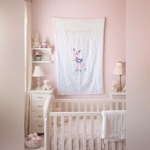 Vintage Chenille baby blanket